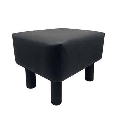 2 pièces noires contemporaines avec cadre et pieds en bois massif d'une largeur de 9 pouces pour un soutien adéquat des pieds et une bonne visibilité