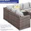 Ensemble de canapé modulaire en rotin 7 pièces PE-770241916-770241917