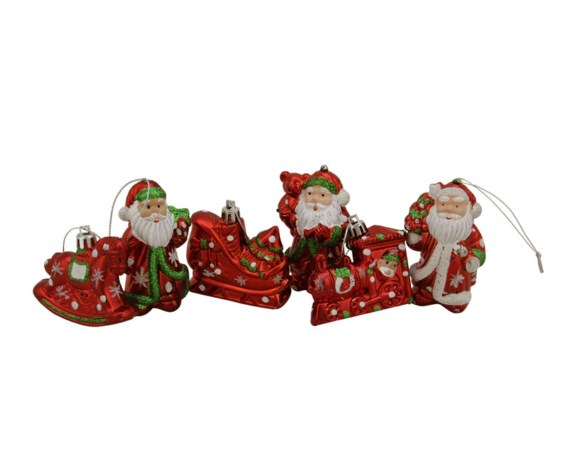 Ornements de Noël incassables scintillants 6 po