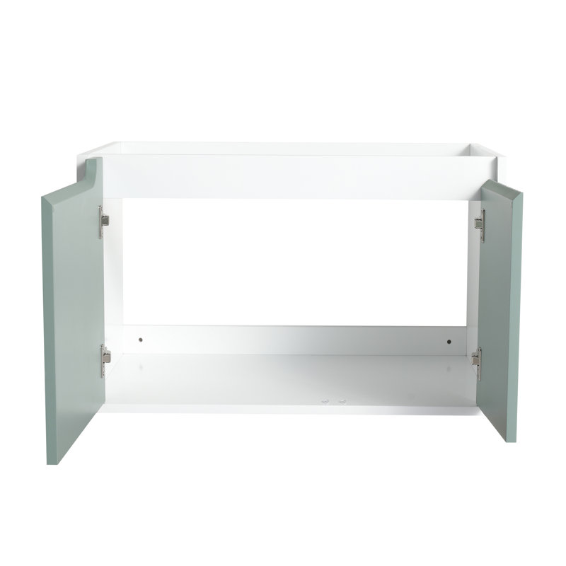 Meuble-lavabo de salle de bain à la menthe pour meuble de rangement moderne et élégant, 30"