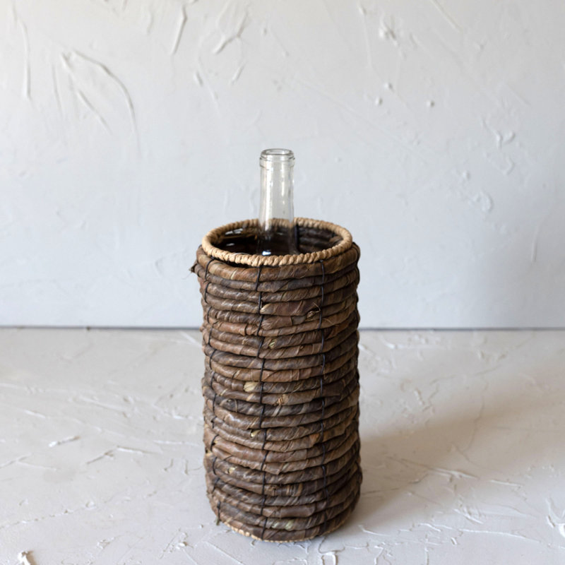 Kila 1 Bottle Tabletop Wine Bottle Rack in Brown