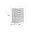 Blanca Modern Style 5-Drawer Chest Made With Wood In White