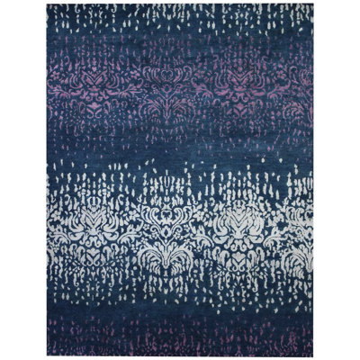 Geometric Hand Knotted 179cm X 238cm Area Rug