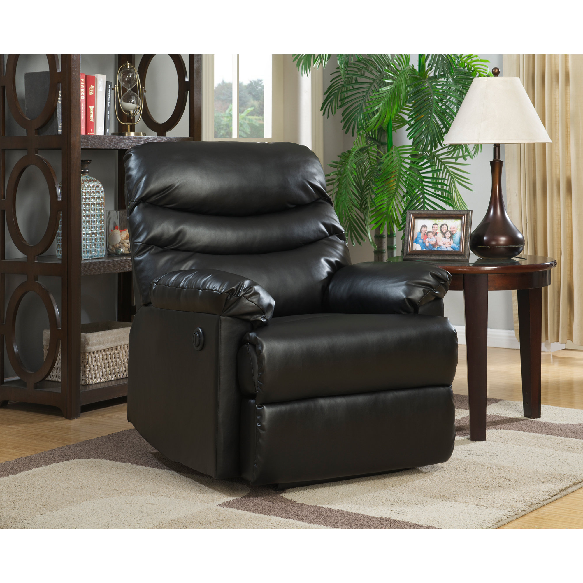 Meltham 34” Wide Faux Leather Power Home Theater Recliner