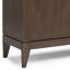 Buffet Harper en bois massif brun noyer