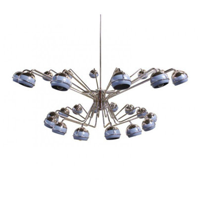 Lustre suspendu 14 lumières à intensité variable
