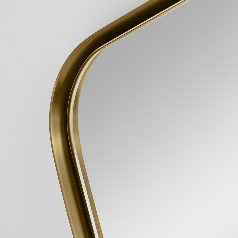 Grand miroir rectangulaire Planer de Génération Lighting , 48 po x 36 po, Or