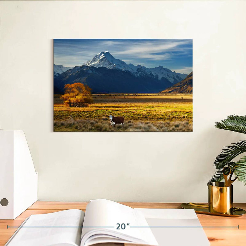 Nicci Mount Cook Farmland, 8" H x 12" W