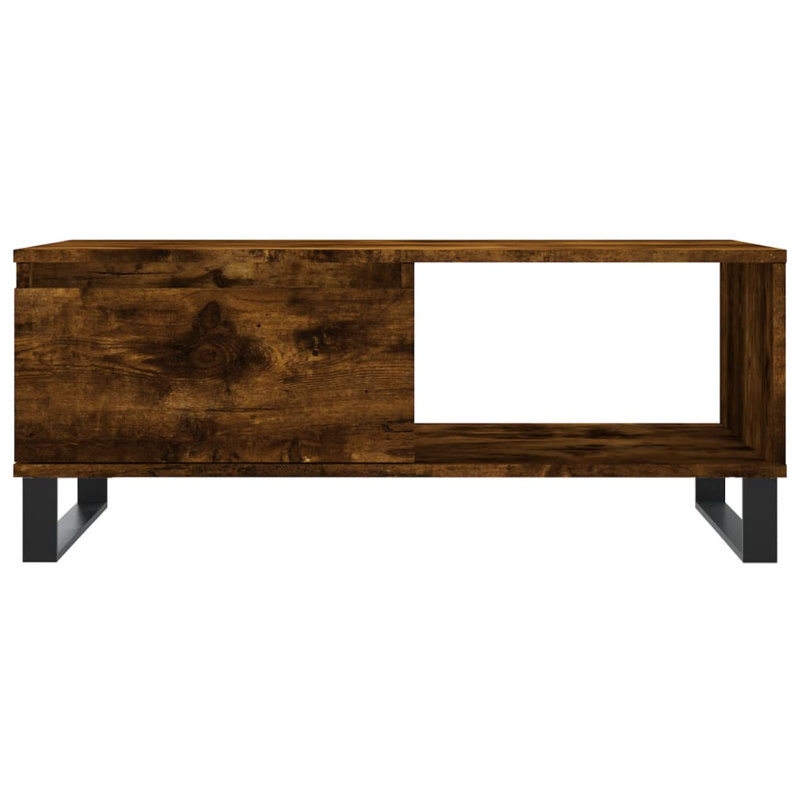Miru Coffee Table with Storage, Smoked Oak