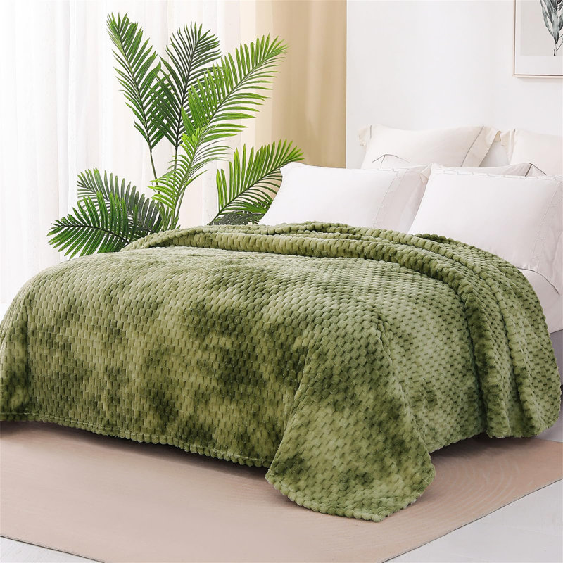 Radom Throw Blanket, Olive Green