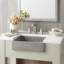 Lavabo de salle de bain rectangulaire à double montage en béton fabriqué à la main NativeStone Nipomo-17150708