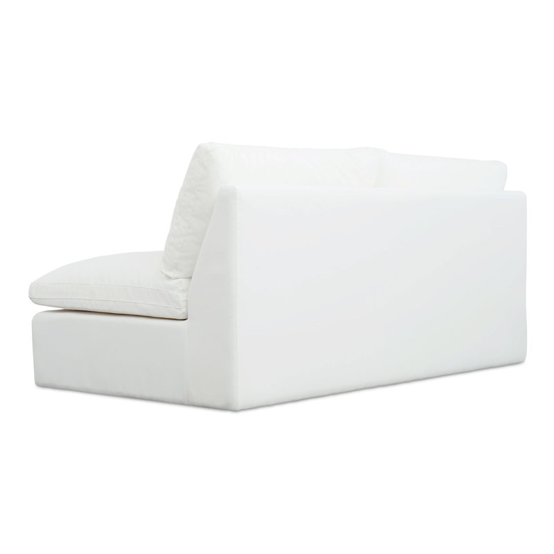 Miles Outdoor Sofa Speckled Charcoal, White