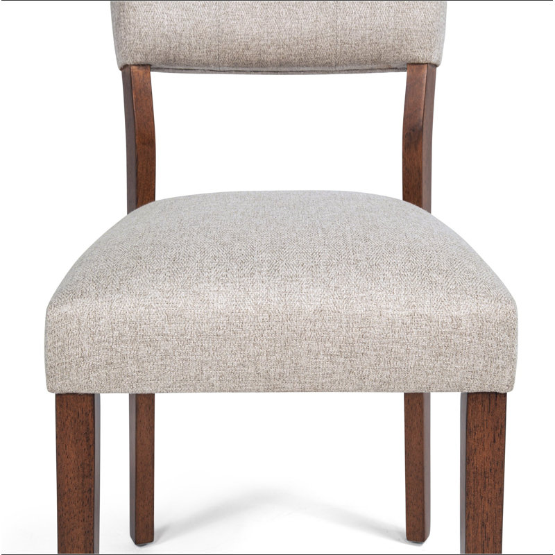 Ensemble de chaises en bois massif de style Mid-Century 2 pièces