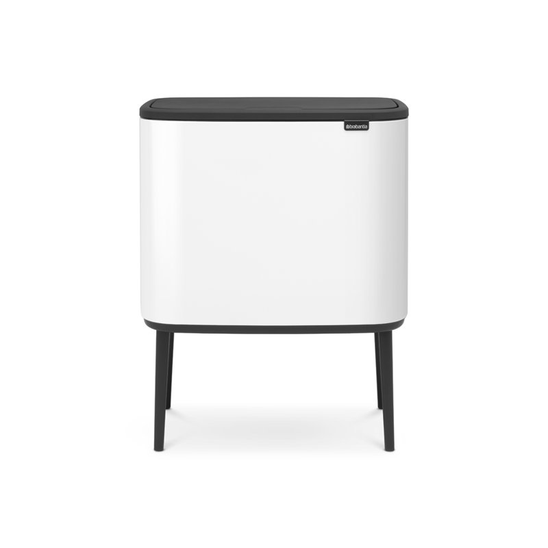Pine Green Fingerprint Resistant Rectangular Trash Can with Legs