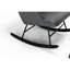 Chaise berçante confortable pour la chambre à coucher, conception ergonomique - Gris relaxant et stable