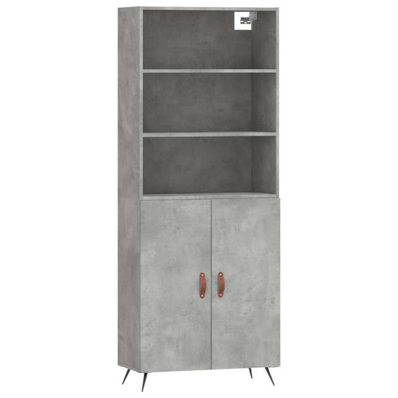 Meleya 69.5cm Sideboard, Concrete Grey