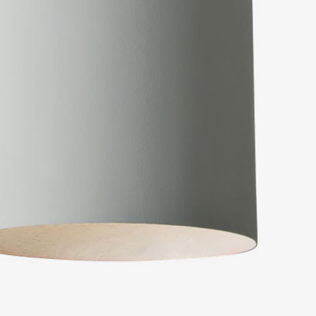 1 - Light Chrome Single Pendant, Grey/White