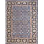 Blue Floral Trellis Lattice Design Antique Room Size Indian Agra Carpet