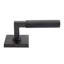 Bravura 846-7 Knurled Passage Lever on Square Contemporary   Rose in Matte Black