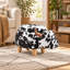 Upholstered Fabric Storage Footstool