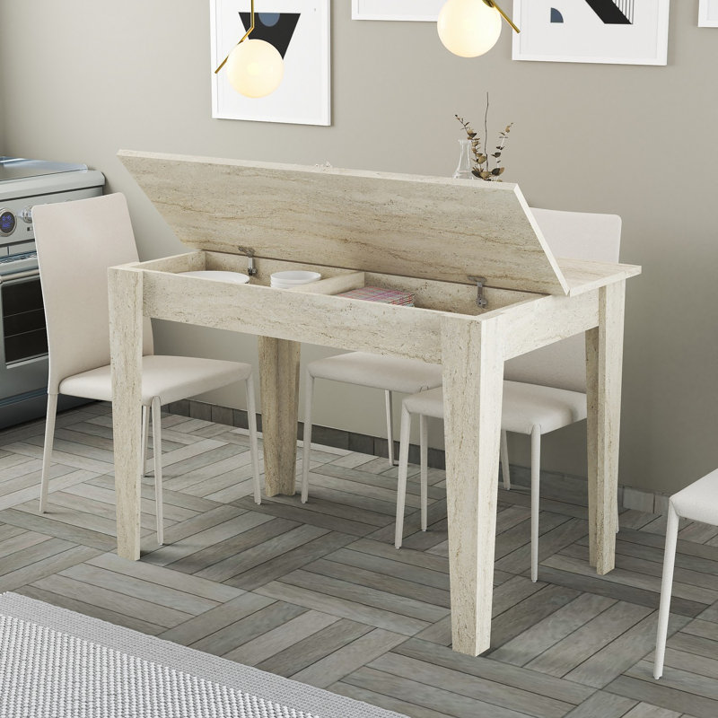 Table de cuisine, Travertin, Travertin