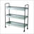 35X12.5X40" Galvanized Shelf Display 3-Tier