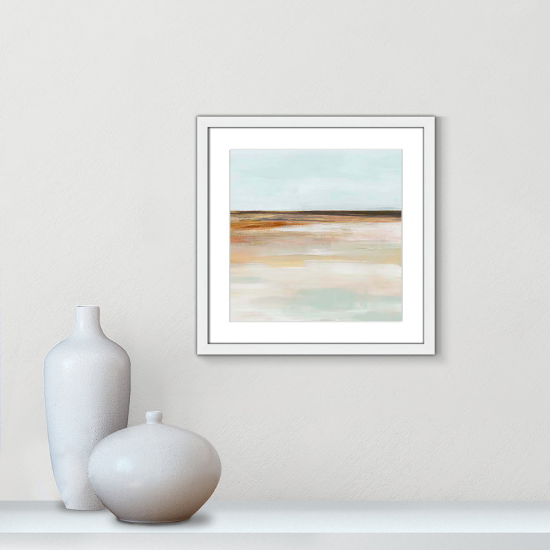 «Coastal Glades II» par Ian C, H 17 po x l 17 po x P 1,25 po, Encadré de boîte blanc