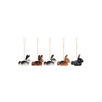 The Holiday Aisle® Set of 5 Assorted Bunnies