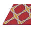 Tapis rouge/beige tissé à la machine-1628122750