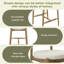 Tabouret de comptoir Mid-Century moderne (ensemble de 2)-991909590