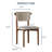 Fully Assembled Faux Leather Dining Chairs Set Of 6, Beige, Solid Wood Legs-489316391