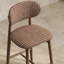 Chaise d'appoint à dossier bas en noyer (ensemble de 4)-112326673-112326677