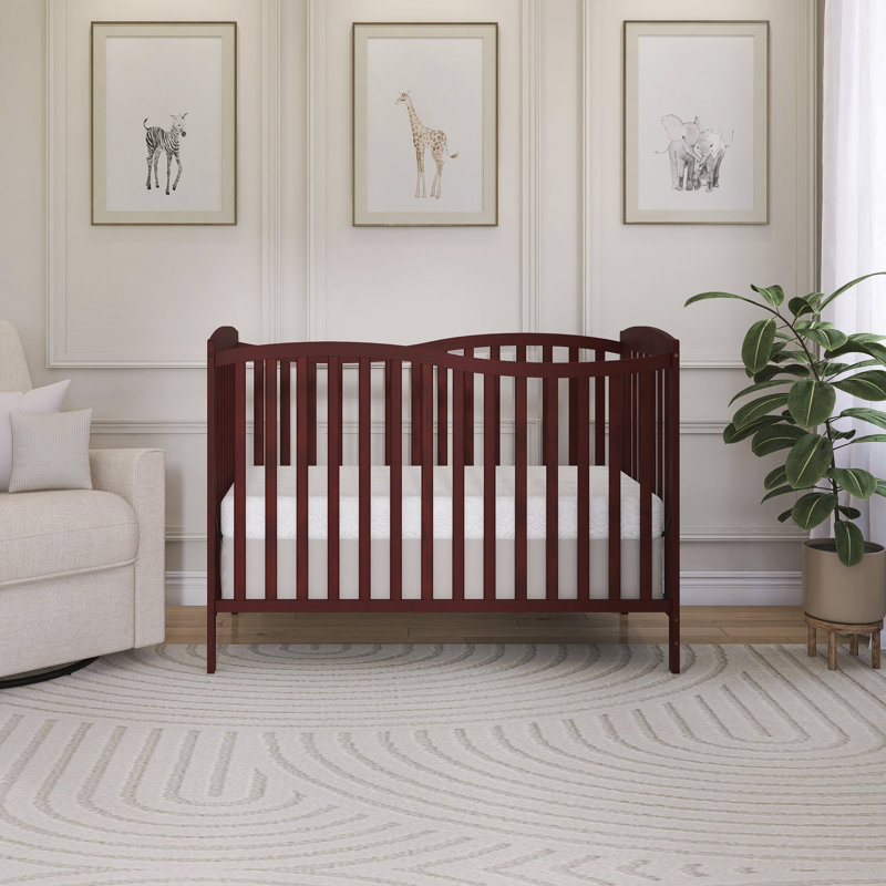 Lit de bébé convertible 5-en-1 Chelsea, Cerisier