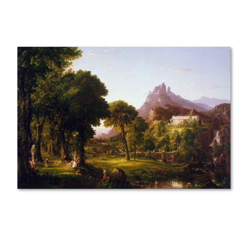 Thomas Cole Dream of Arcadia Landscape Canvas Art