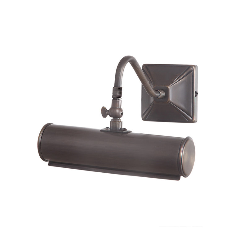 Leo 1 Light Picture Light, Dark Bronze, 5.5" H x 7.5" W x 8" D