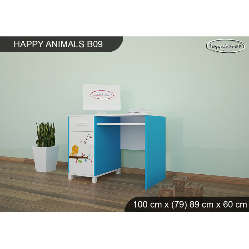 100cm Writing Desk, Blue