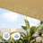 Sand 16x20 FT Rectangle UV Block Sun Shade Sail Canopy, Heavy-Duty Outdoor Patio Awning for Backyard, Deck or Garden-127284043