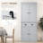 72" Kitchen Pantry Storage Cabinet With 4 Doors And 3 Adjustable Shelves, Large Drawer, , Gray - Ample Space For Various Items Cabinet, Gray, Doors, Shelves & Room Internal