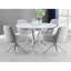 Chaise avec accoudoirs en tissu gris clair Chunyi
