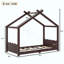 Lit de maison avec lattes de soutien, cadre de lit de maison en bois massif pour enfants, pas de sommier tapissier et structure d'ouverture-1990435140-1990435138