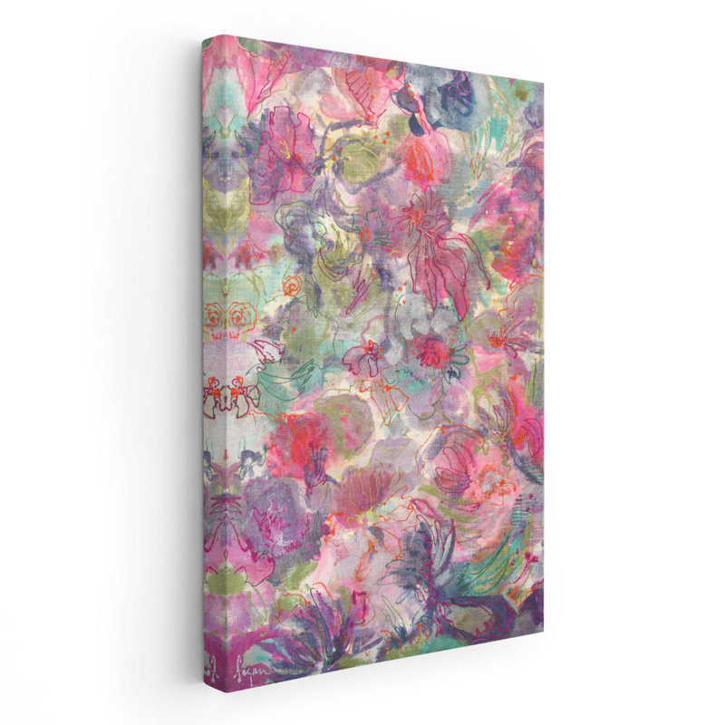 «Promise Me a Rose Garden III», reproduction d'art sur toile, H 48 po x l 32 po