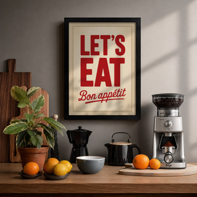 Let's Eat Vintage - Framed Print