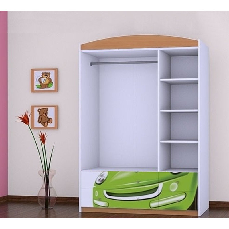 Matt 3 Door Wardrobe, Brown
