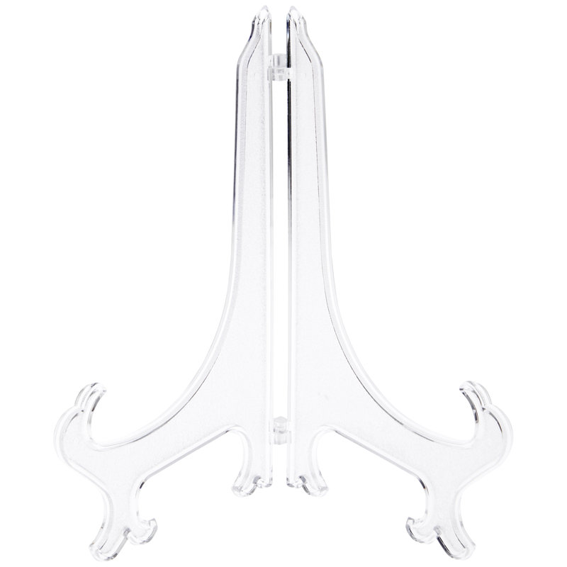 Support à assiettes Danaka, Transparent, H 9 po x l 7 po x P 6 po, 6
