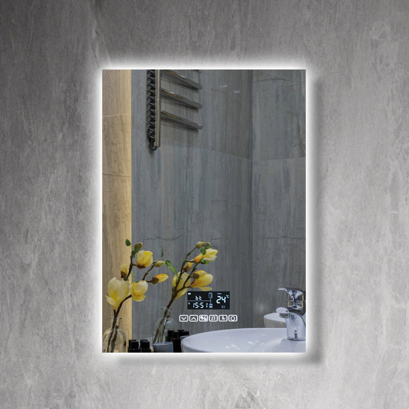 Miroir de salle de bain Auva Bath Abizer Oi-86080 60x80 Cm - Rectangulaire, étanche à l'eau