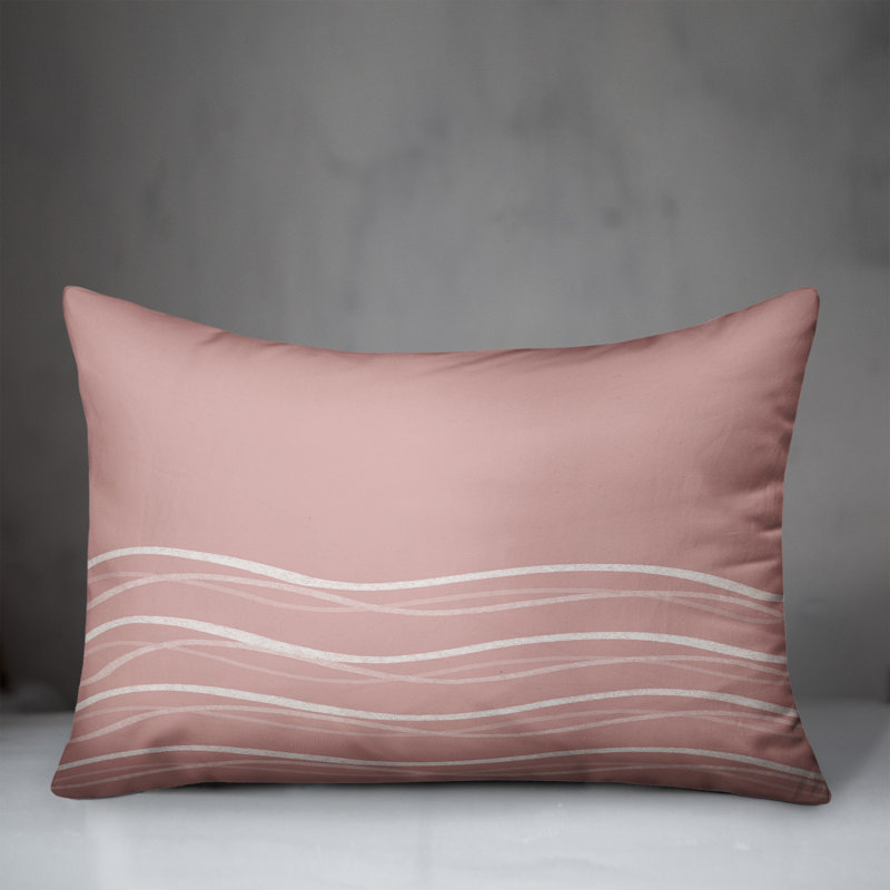 Striped Throw Pillow, Pink