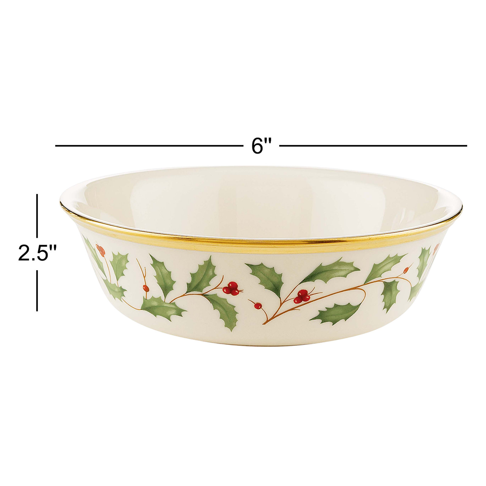 Lenox Holiday Porcelain Cereal Bowl