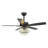 Micah 52'' Crystal Chandelier Ceiling Fan with Light Kit and Remote Control-2073542691