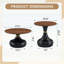 Ensemble de tables basses gigognes en forme de gourde, idéal pour les salons et les salles à manger-130476690