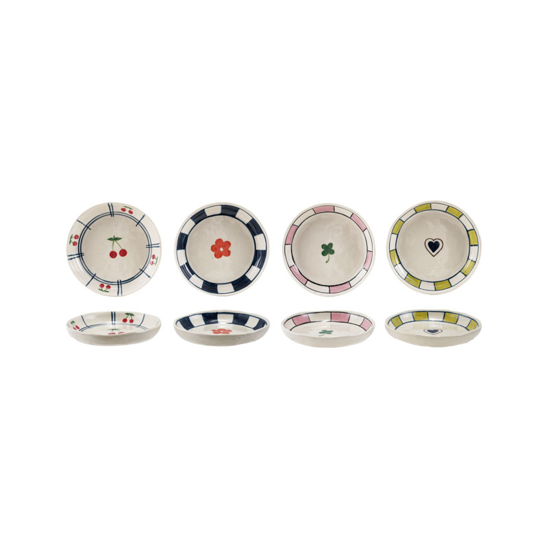 Hand-Painted Stoneware Dish Set